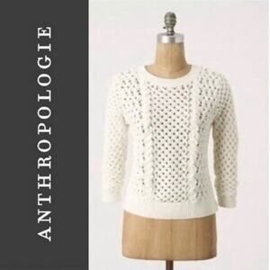 Anthro Knitted & Knotted Evening Chill Sweater